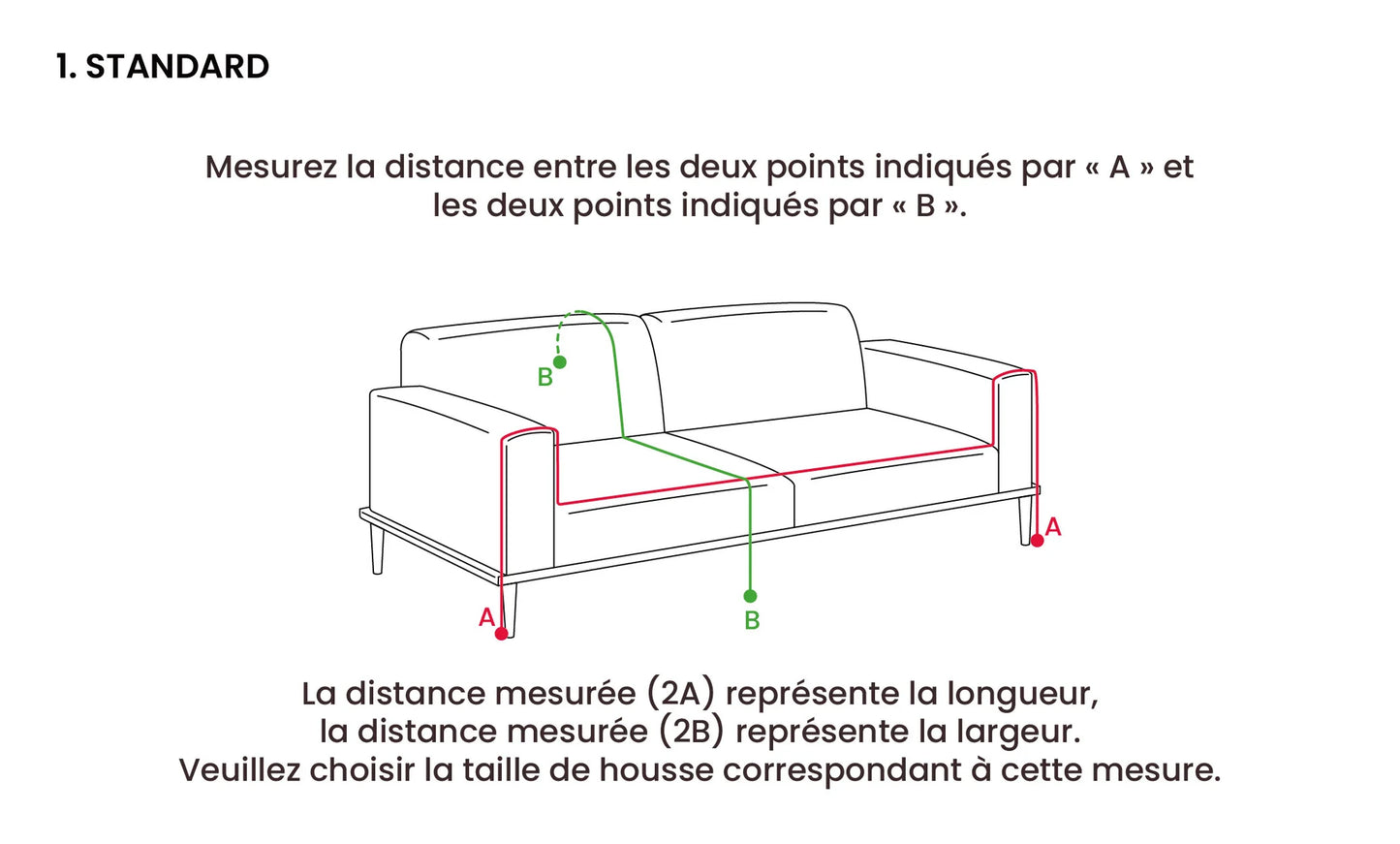 Housse de canapé Comfort réversible