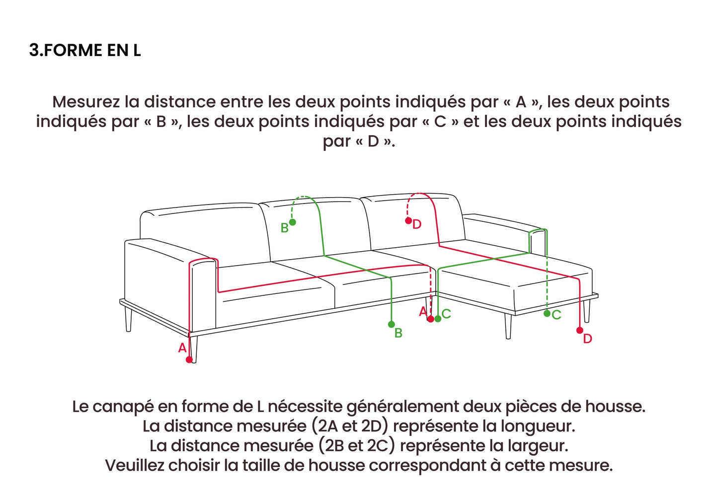 Housse de canapé Comfort réversible