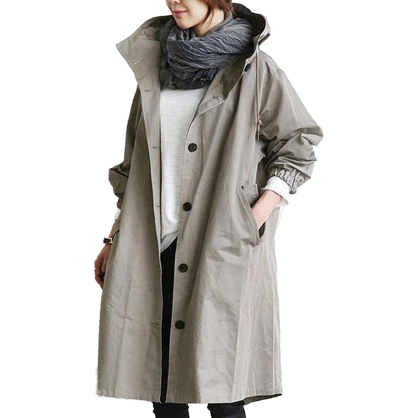 Veste longue imperméable légère printemps été Adalee