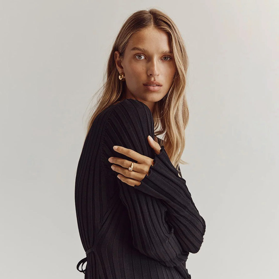 ABIGAIL - Robe maxi en tricot