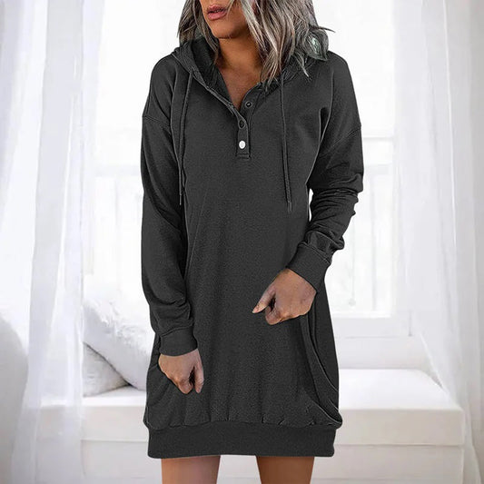 ALLEGRA - Robe hoodie décontractée