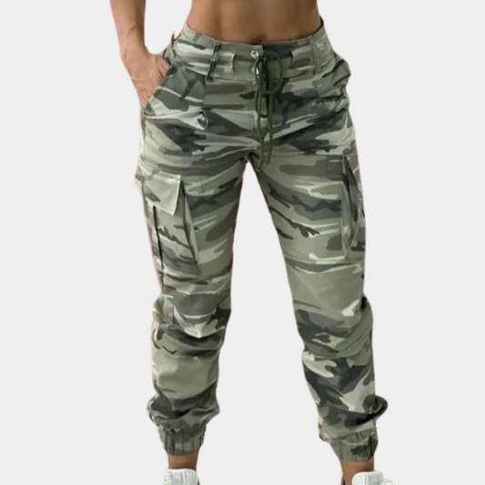 Pantalon cargo camouflage élégant pour femmes - Parfait pour l'été !