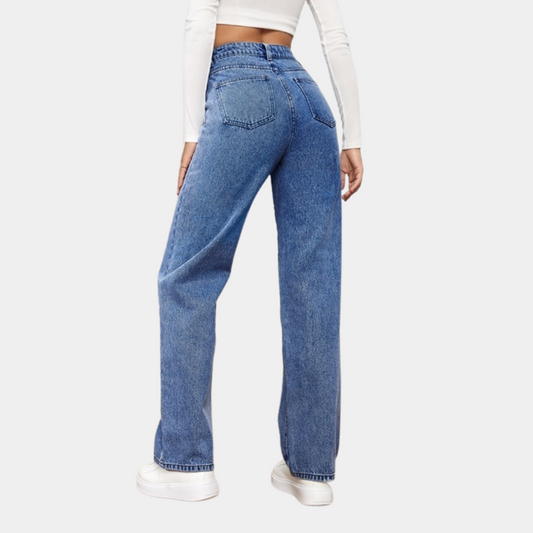 Jeans Baggy Décontractés d'Été pour Femmes - Confort et Style en Un !