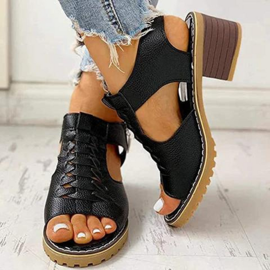 Sandales d'été tressées élégantes idéal printemps été tendance