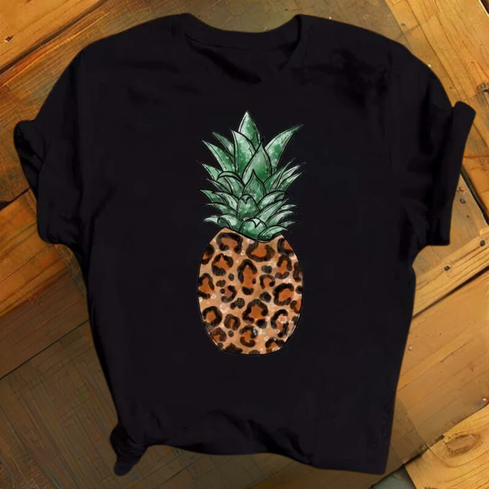 Chemise d'été imprimé ananas léger et coloré Marisol