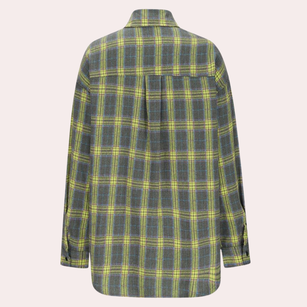 Chemise à carreaux manches longues été tendance Iryna