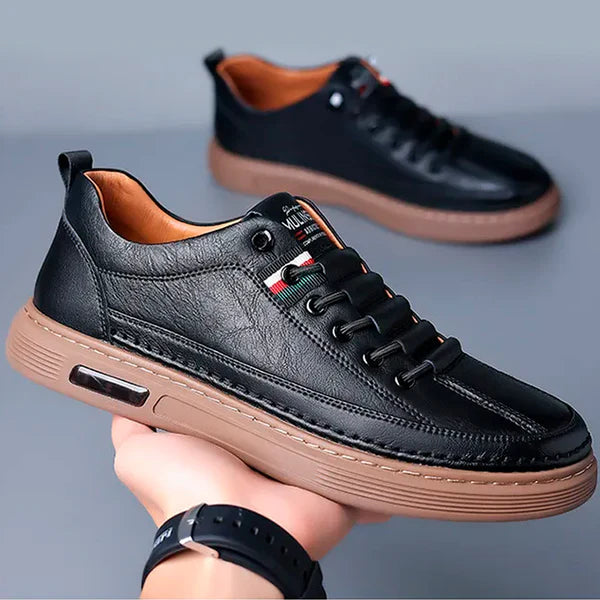 Evalise | Baskets décontractées en cuir véritable Ginny