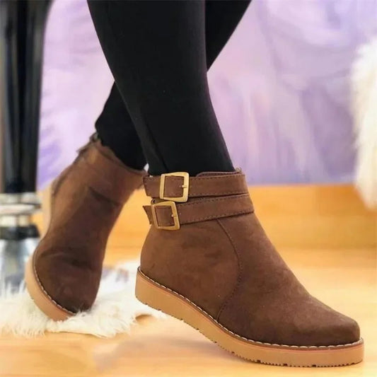 Bottes modernes cuir élégantes automne-hiver Amélie