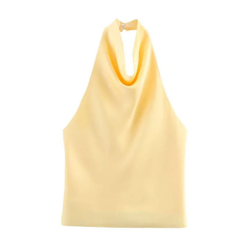 Vivienne – top dos-nu satiné au charme lumineux