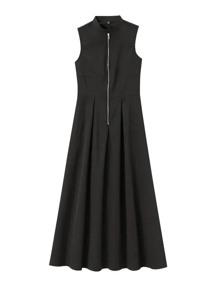 Camélia – robe longue sans manches au charme naturel