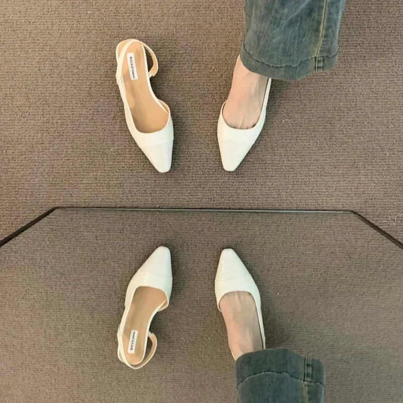 Célia – sandales plates à bout pointu chic d’été