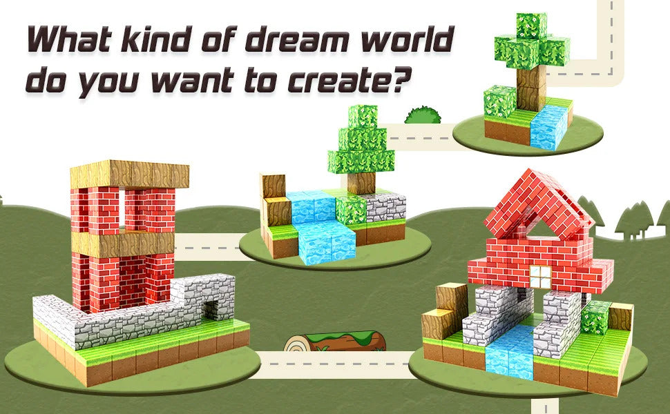 Evacraft® Blocs de construction magnétiques