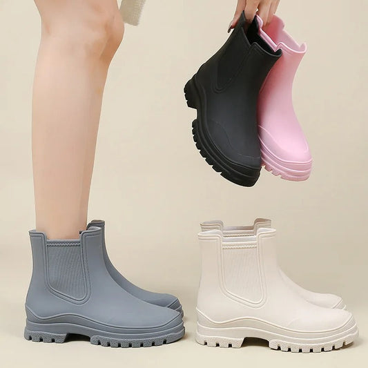 Bottes de pluie imperméables tendance automne hiver Élégance