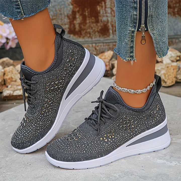 Bea | Éclat Baskets Orthopédiques Pailletées