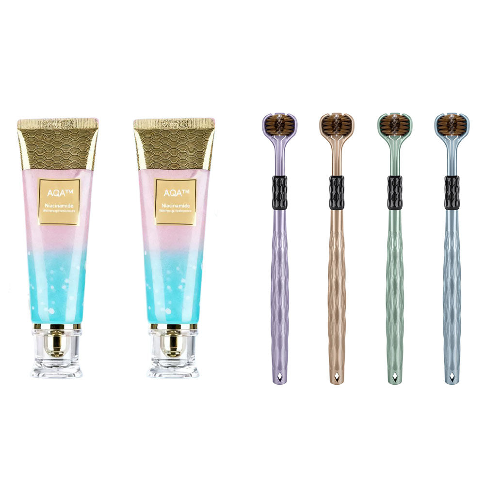 💖Dentifrice à la niacinamide pour des dents d'un blanc éclatant🦷Des dents d'un blanc nacré🦷La nouvelle arme secrète pour votre sourire !