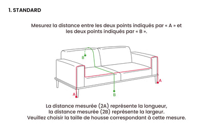 Housse de canapé Comfort réversible