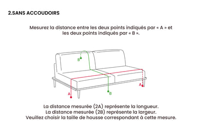 Housse de canapé Comfort réversible