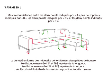 Housse de canapé Comfort réversible