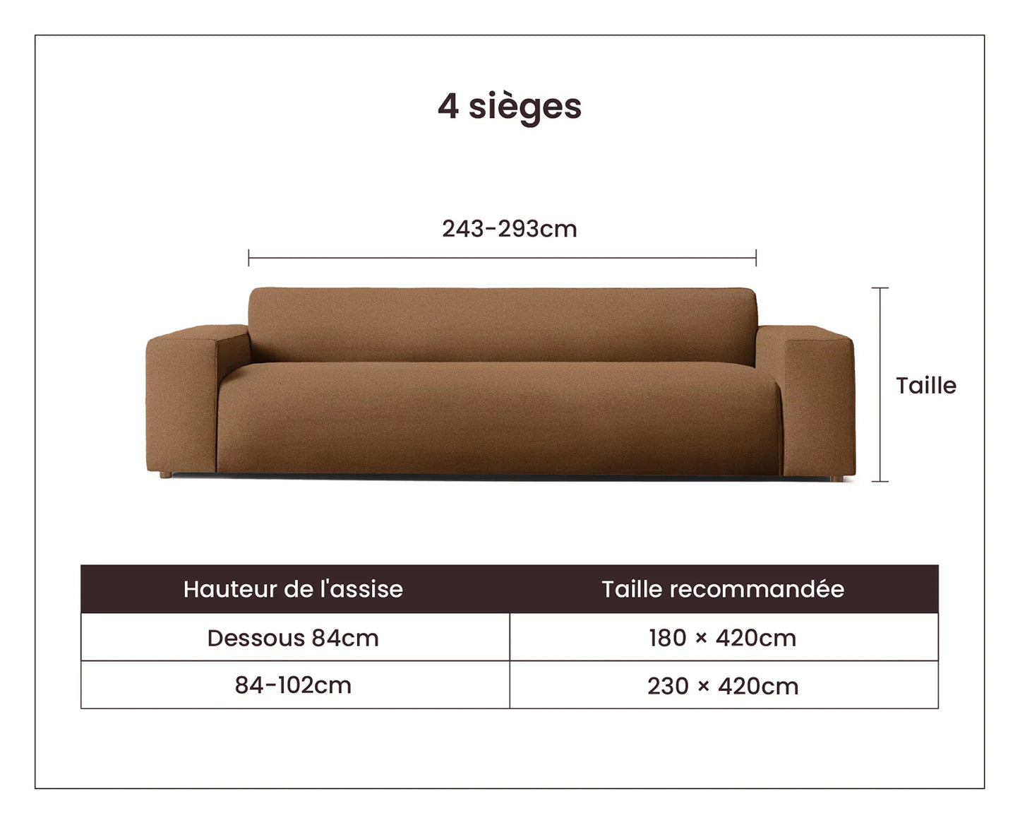 Housse de canapé Comfort réversible