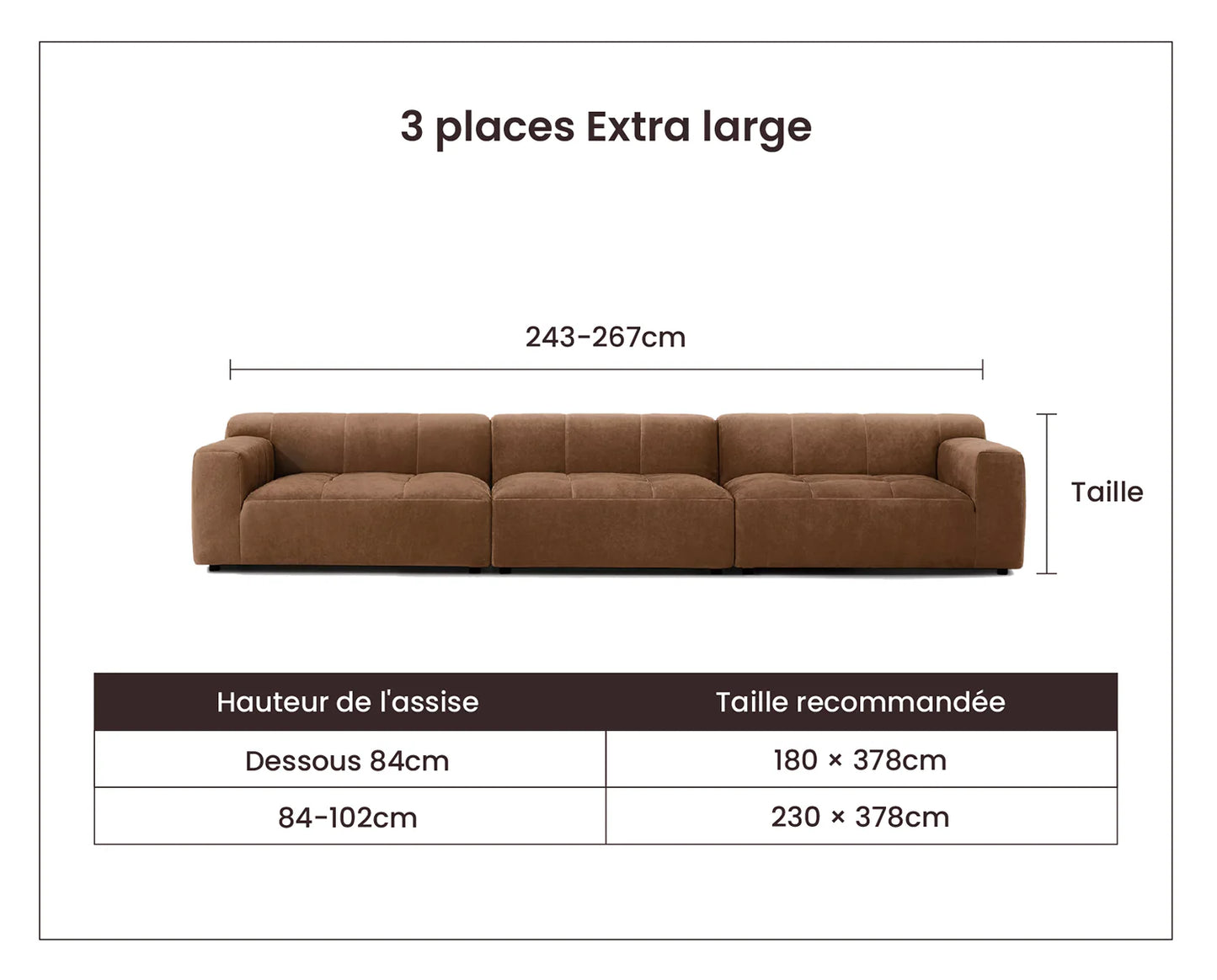 Housse de canapé Comfort réversible