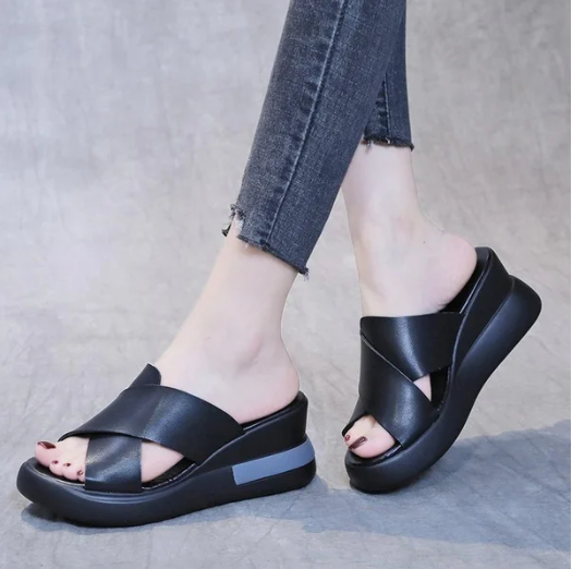 Lya – sandales compensées chic confort absolu