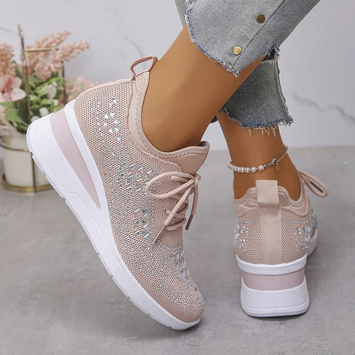 Bea | Éclat Baskets Orthopédiques Pailletées