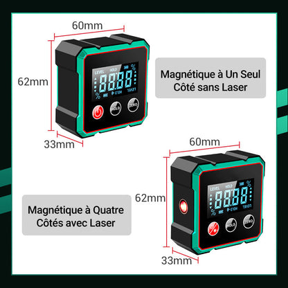 📢🔧Vente à chaud 50% de réduction🔥Détecteur d'angle numérique magnétique avec laser électronique