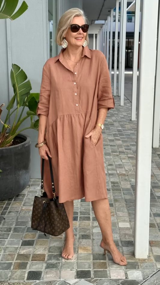 Amélie - robe en lin casual chic