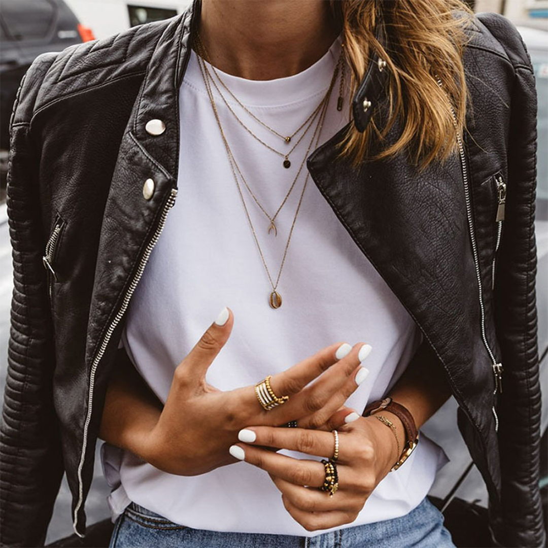 Veste en cuir légère estivale élégante Avalon