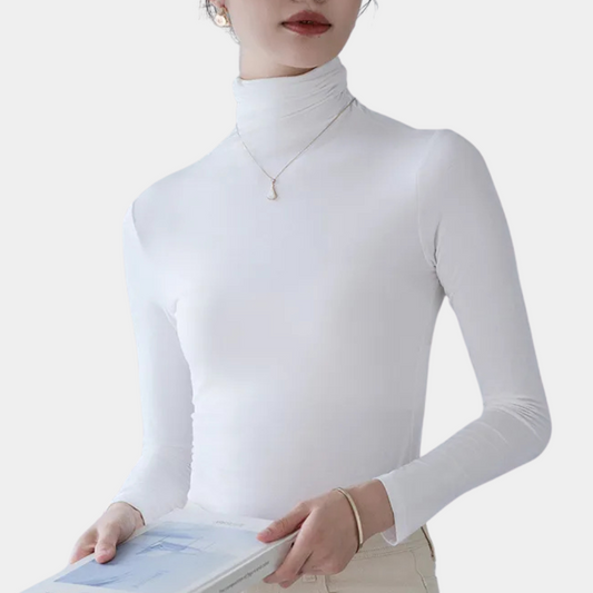 Veste col roulé tendance automne hiver élégance Kahnay