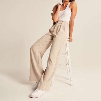 CELINA - Pantalon d'été taille haute tendance pour un look élégant