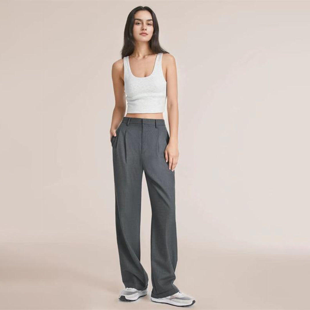 CELINA - Pantalon d'été taille haute tendance pour un look élégant