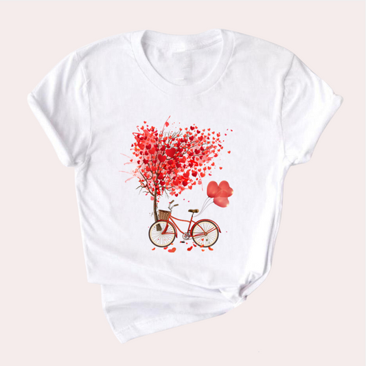 T-shirt léger imprimé décoratif été Mirielle