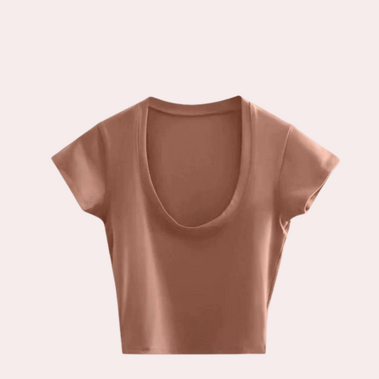 T-shirt décontracté été coton doux Brigitte