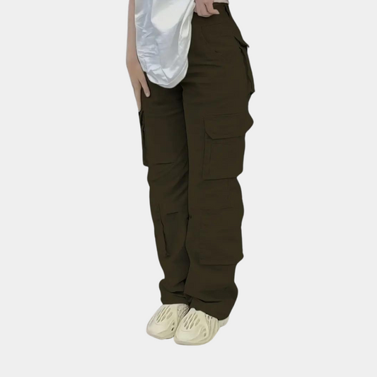Cecilia - Pantalon cargo tendance et confortable pour femmes avec plusieurs poches, parfait pour l'été !