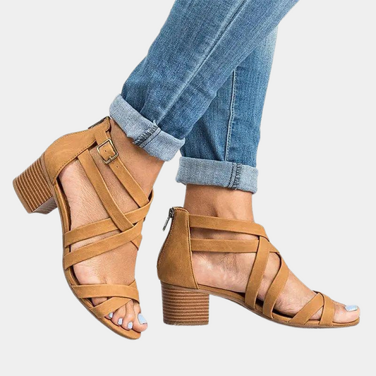 Sandales à talons superposés élégantes été ensoleillé Juliette