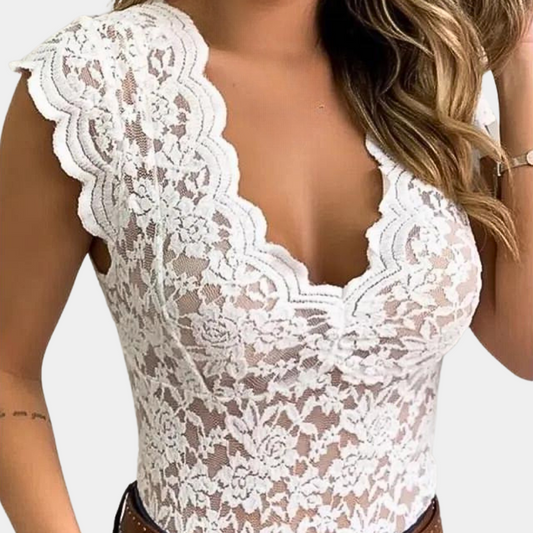 Chemisier en dentelle léger élégant été Sophia