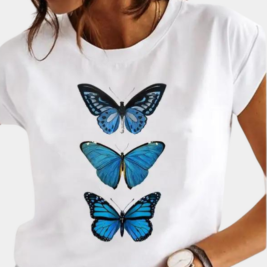 T-shirt élégant coupe fluide printemps été Élodie