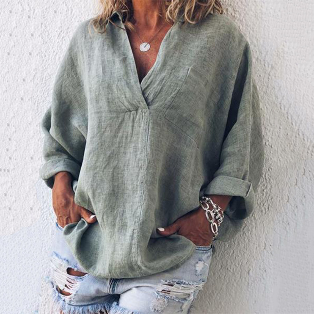 Chemisier de luxe oversize été élégant Brenda
