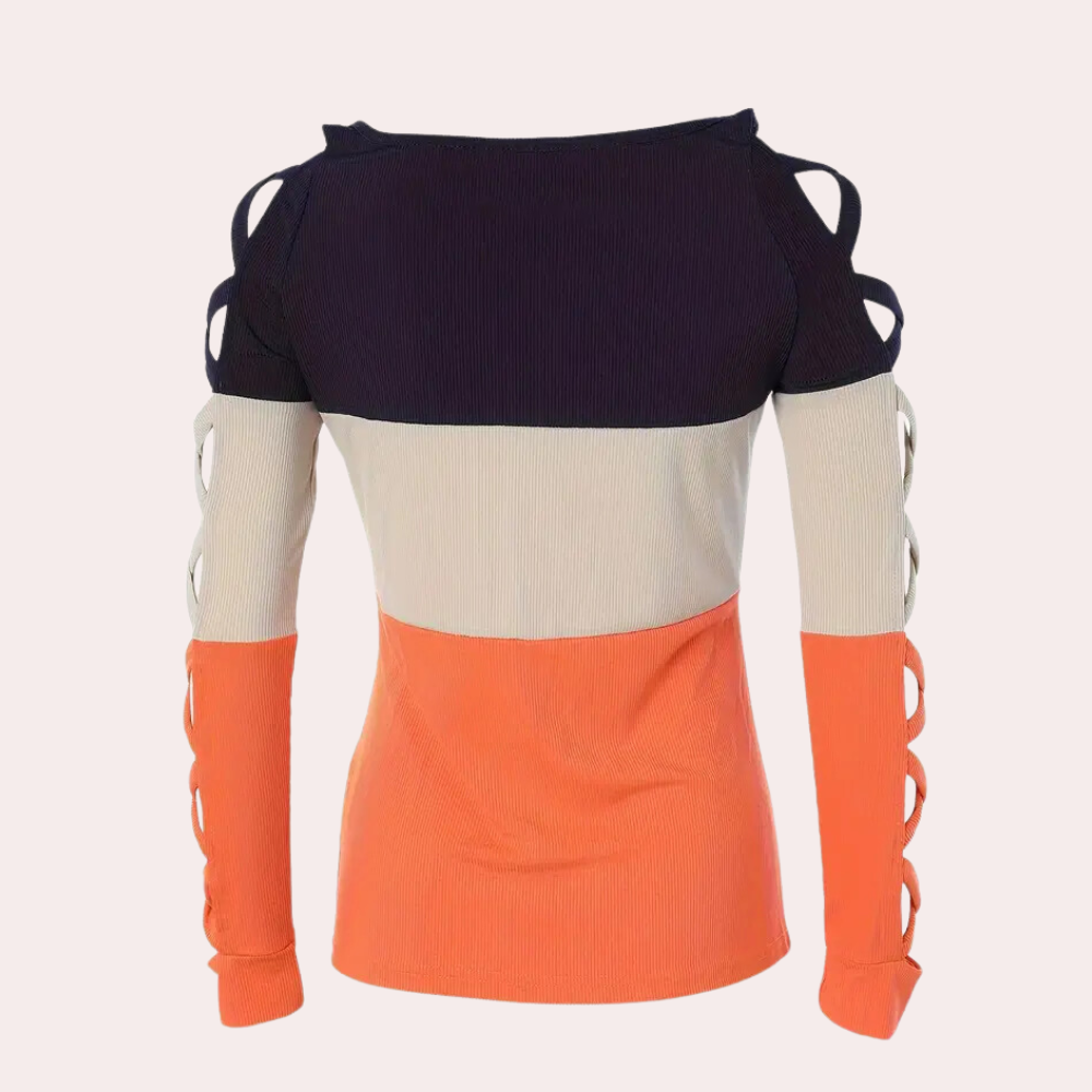 Chemise tendance manches croisées unique soirée Edina