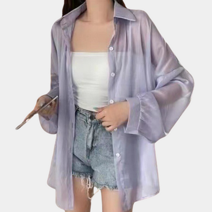 Chemise élégante à manches longues moderne été Fiore