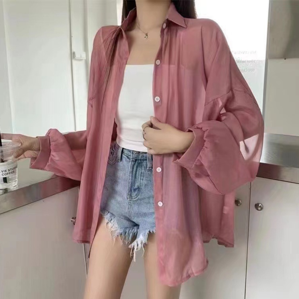Chemise élégante à manches longues moderne été Fiore