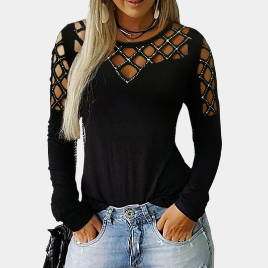 Top élégant avec découpes tendance été Mariel