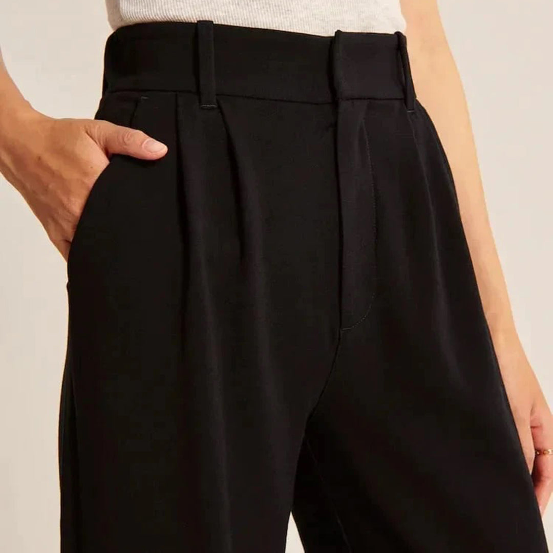 CELINA - Pantalon d'été taille haute tendance pour un look élégant