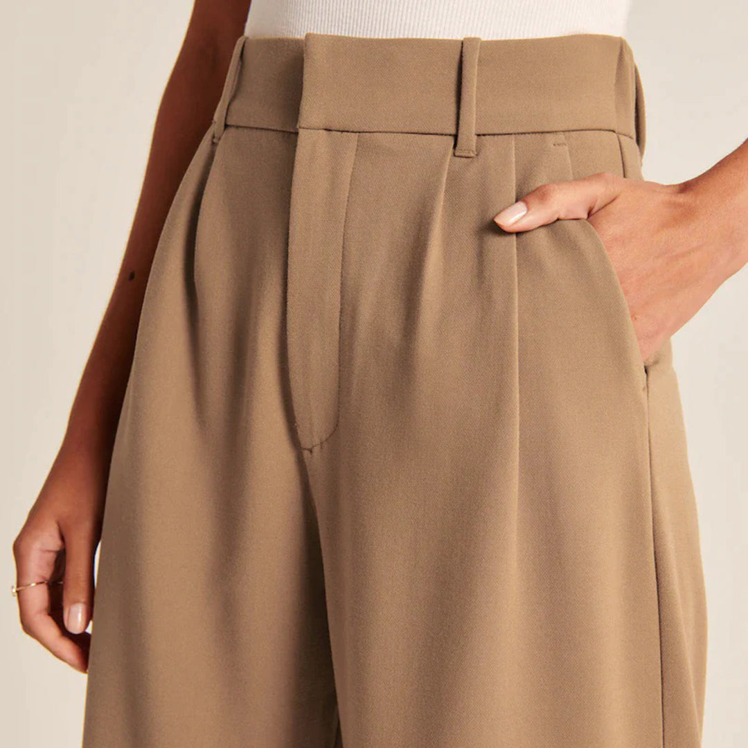 CELINA - Pantalon d'été taille haute tendance pour un look élégant