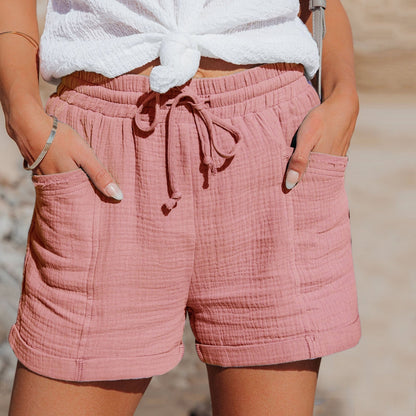 Shorts Stylishe pour Femmes avec Cordon de Serrage Réglable