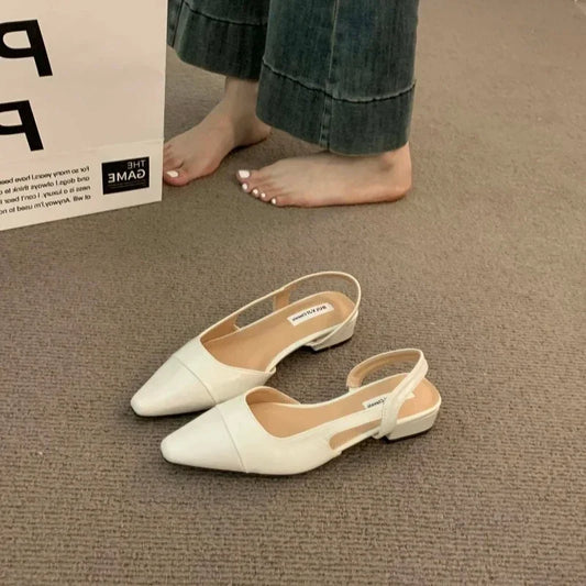 Célia – sandales plates à bout pointu chic d’été