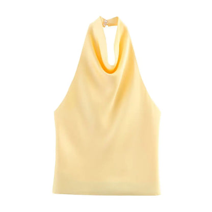 Vivienne – top dos-nu satiné au charme lumineux
