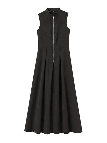 Camélia – robe longue sans manches au charme naturel