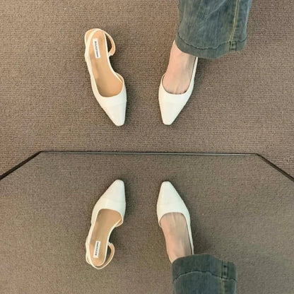 Célia – sandales plates à bout pointu chic d’été
